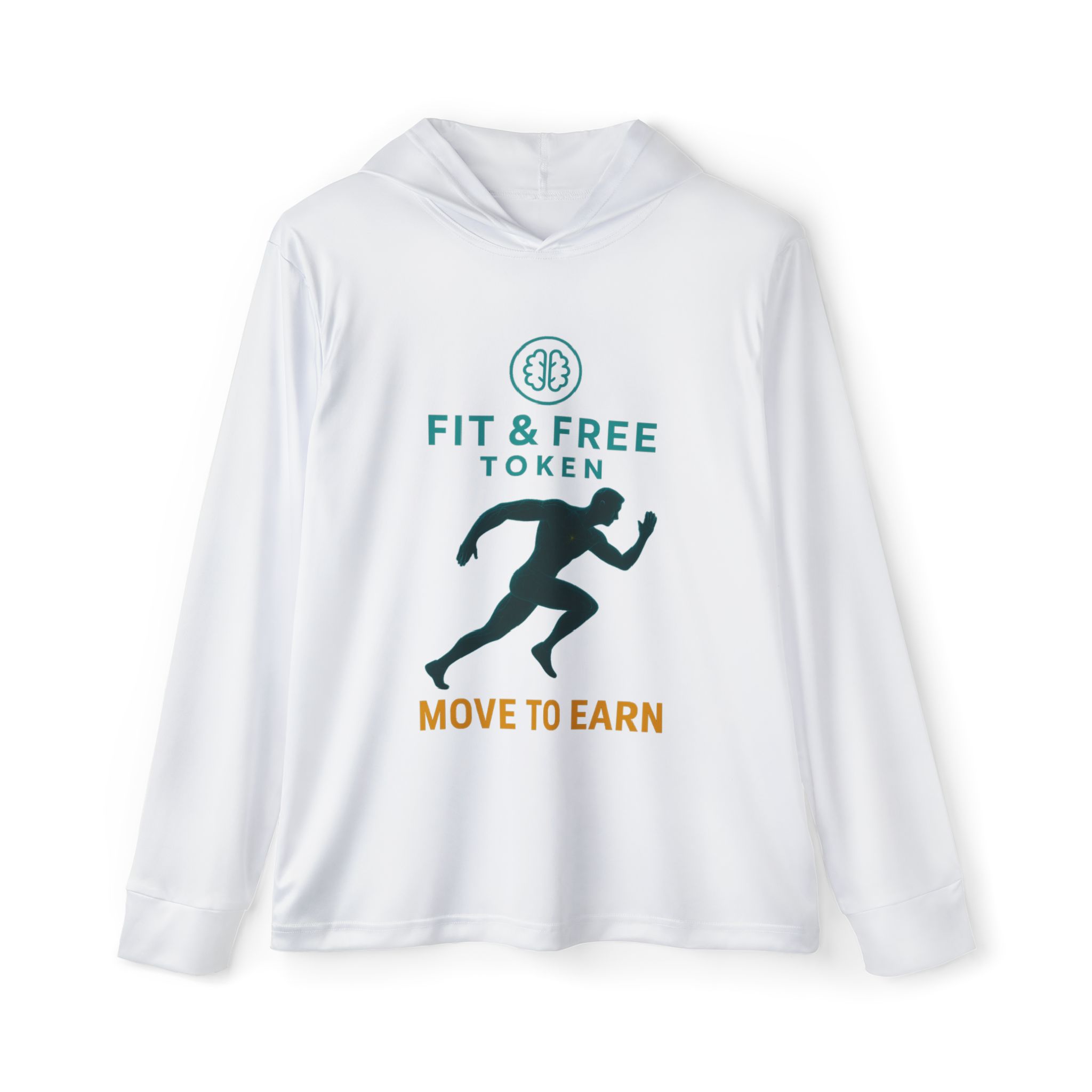 Fit & Free Token(FFT)-Men's Sports Hoodie for Activewear, Workout Clothing, Fitness Gift, Jogging Top, Outdoor Exercise Apparel