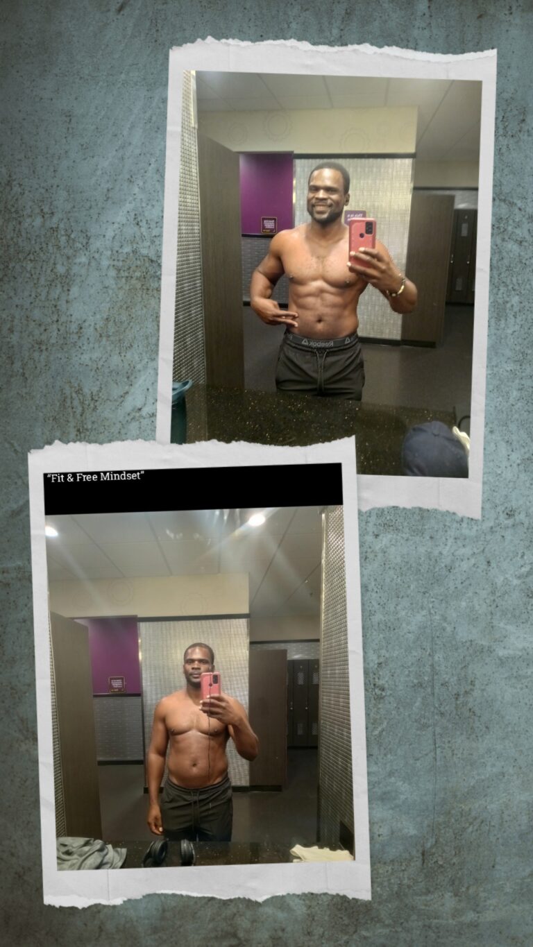 Week 12 progress photo showing leaner, more defined physique after 12 weeks of the Kaged Hardcore Trainer + 4Weeks2Shred programs.