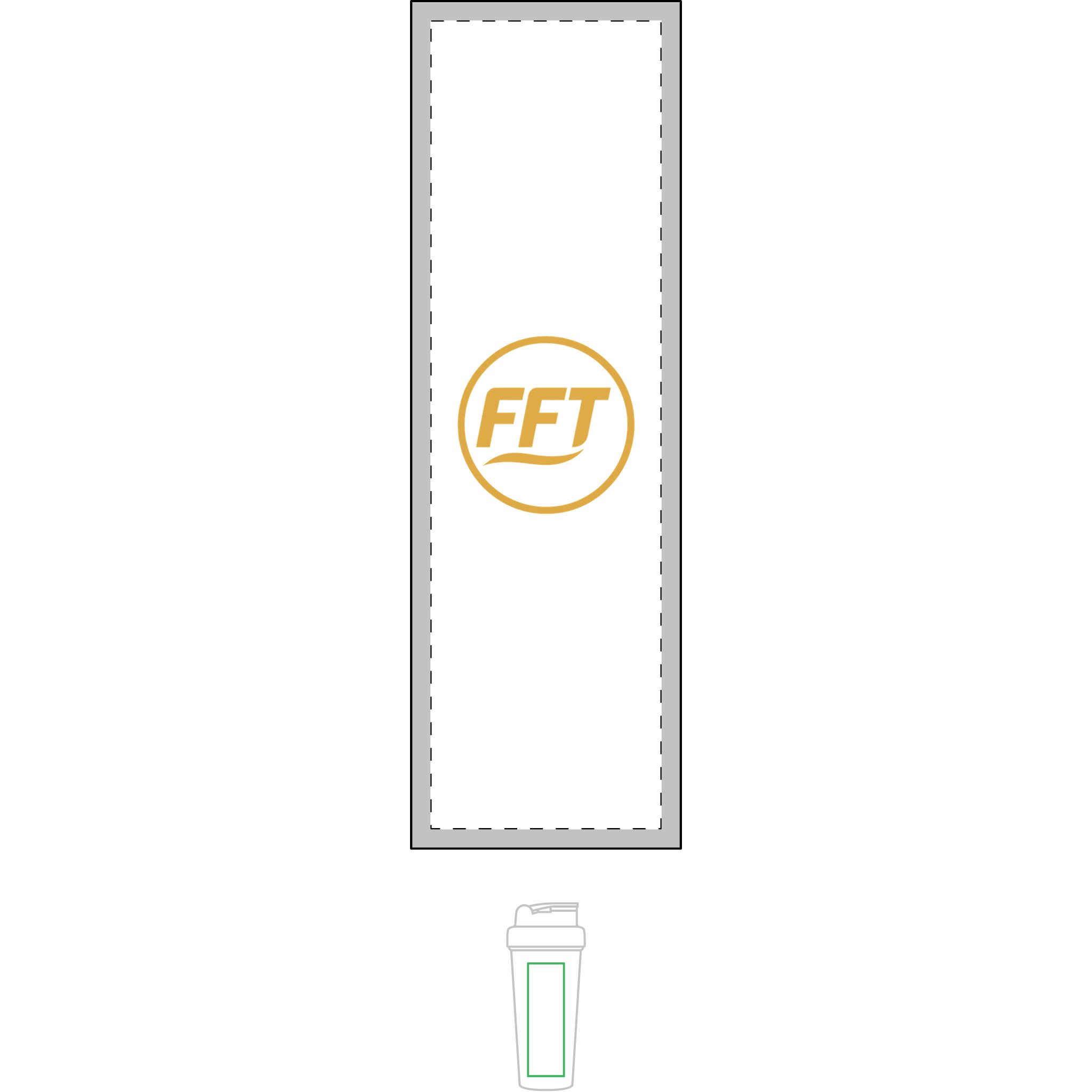 Fit & Free Token(FFT)-Fitness Protein Shaker Bottle - Gym Accessory for Workout, Healthy Living, Smoothies, Meal Prep, Gift for Fitness Enthusiasts