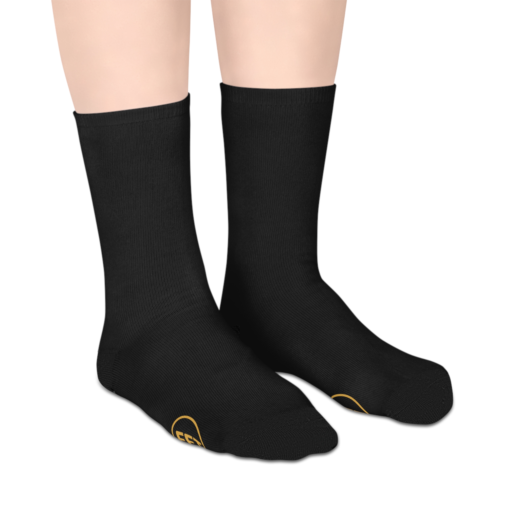 Gold Coin Mid-Length Socks for Trendy Comfort, Soft Socks, Nautical Style, Gift for Her, Fashion Accessories - Image 4