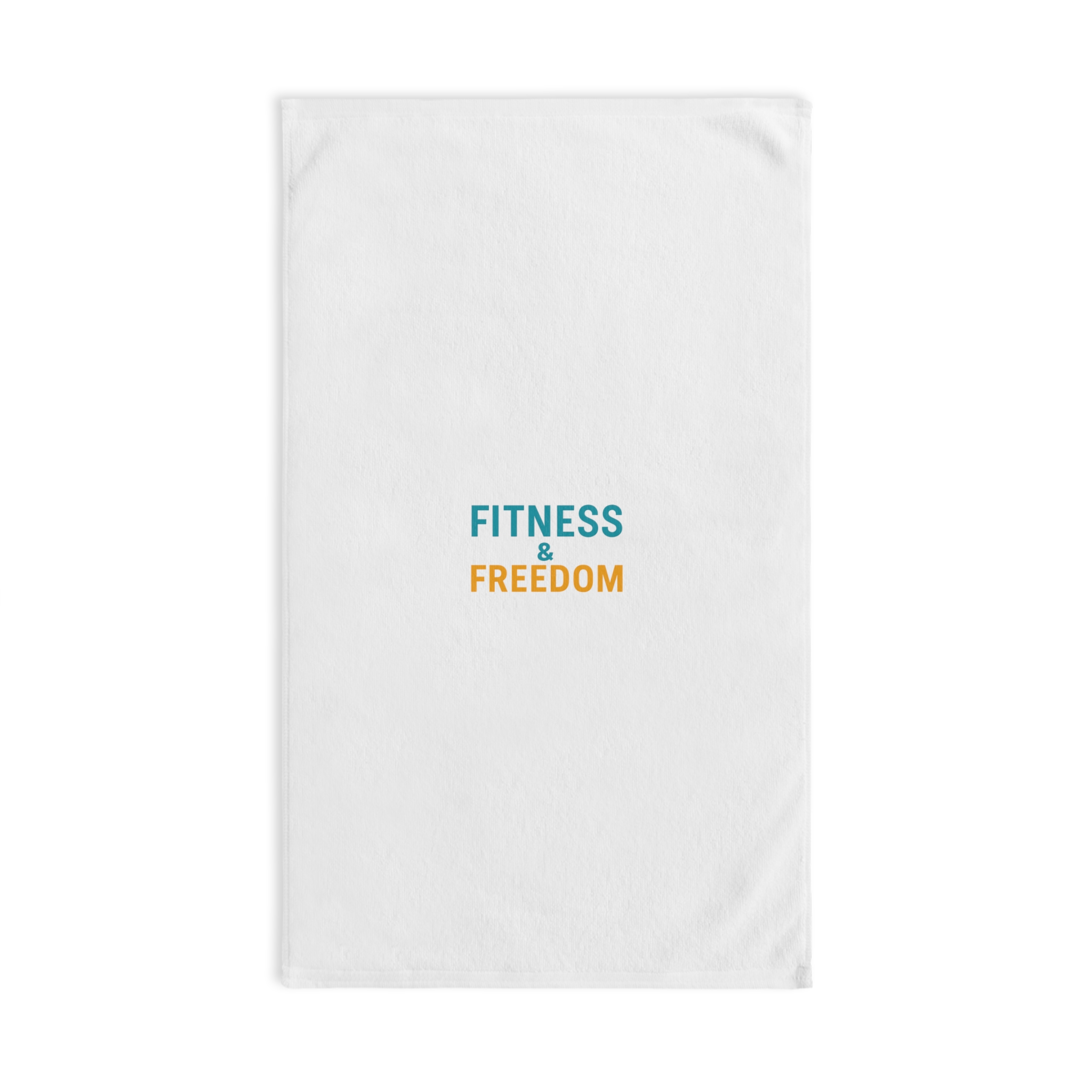 Fitness & Freedom Eco-Friendly Hand Towel for Fitness Lovers, Gym Towel, Motivational Towel, Bathroom Decor, Gift for Gym Enthusiasts