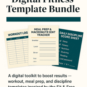 Fit & Free Digital Fitness Template Bundle