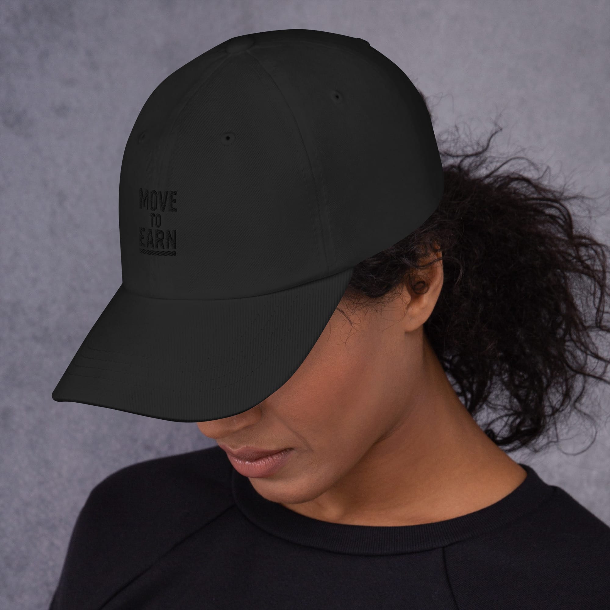 Move to Earn – Embroidered Dad Hat - Image 2