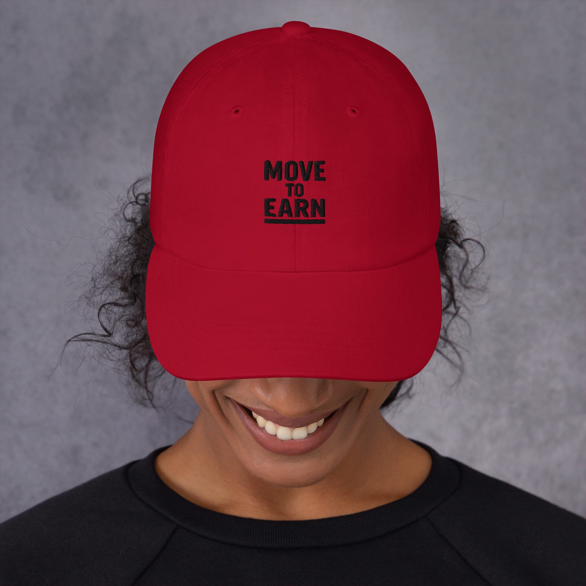 Move to Earn – Embroidered Dad Hat - Image 7