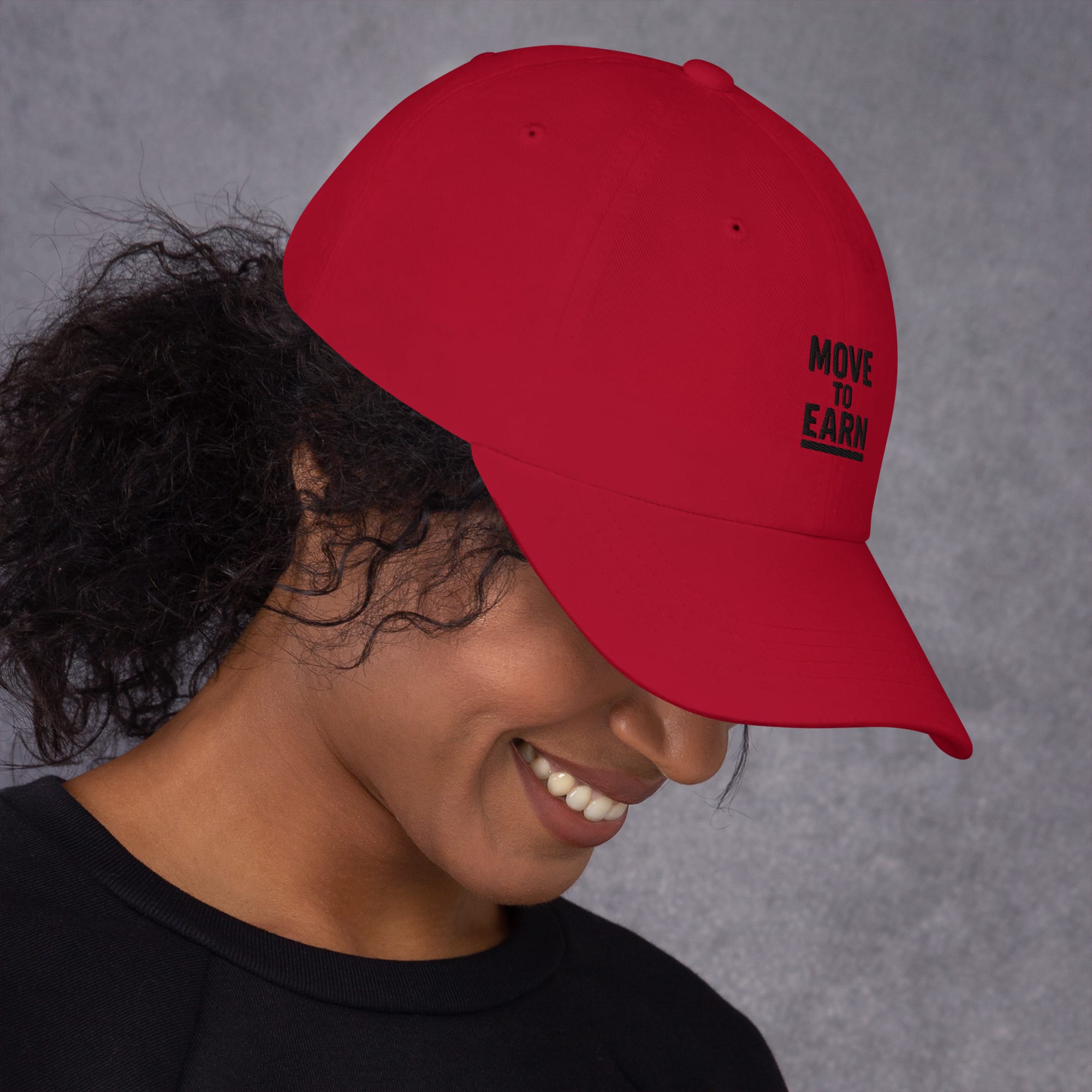 Move to Earn – Embroidered Dad Hat - Image 9