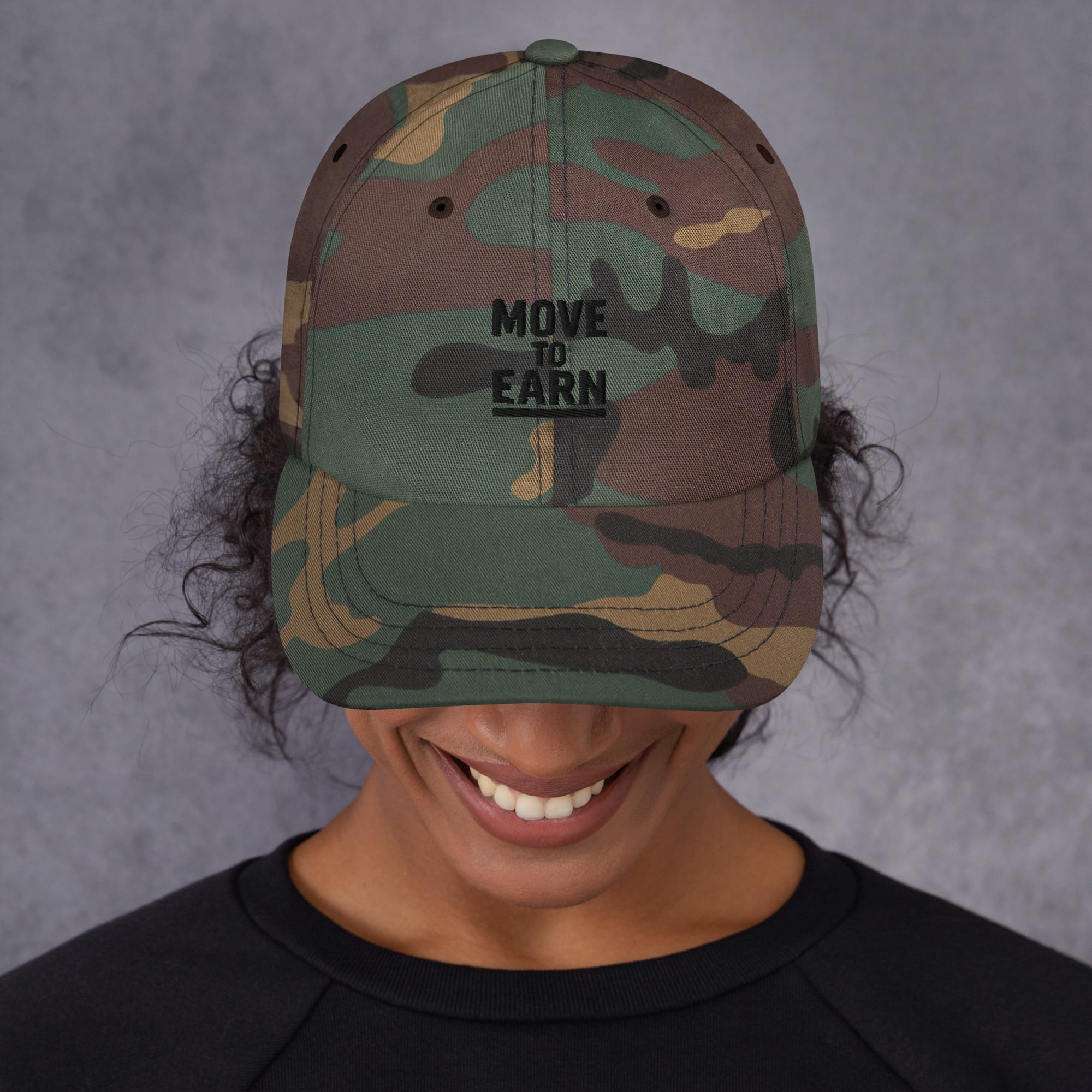 Move to Earn – Embroidered Dad Hat - Image 15