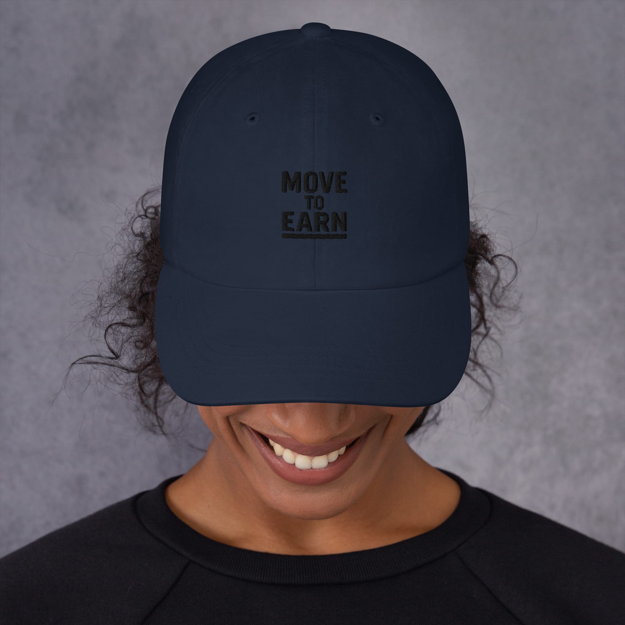 Move to Earn – Embroidered Dad Hat - Image 4