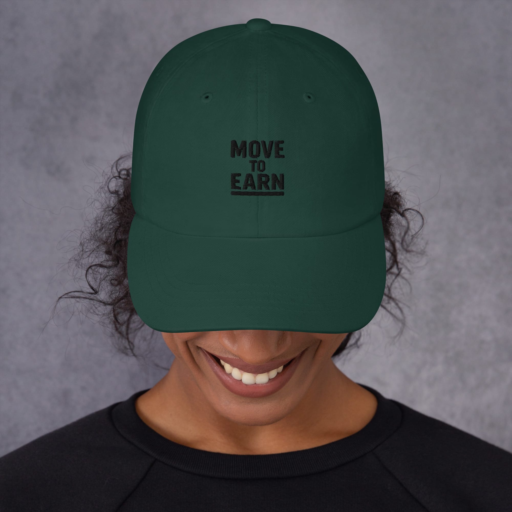 Move to Earn – Embroidered Dad Hat - Image 10