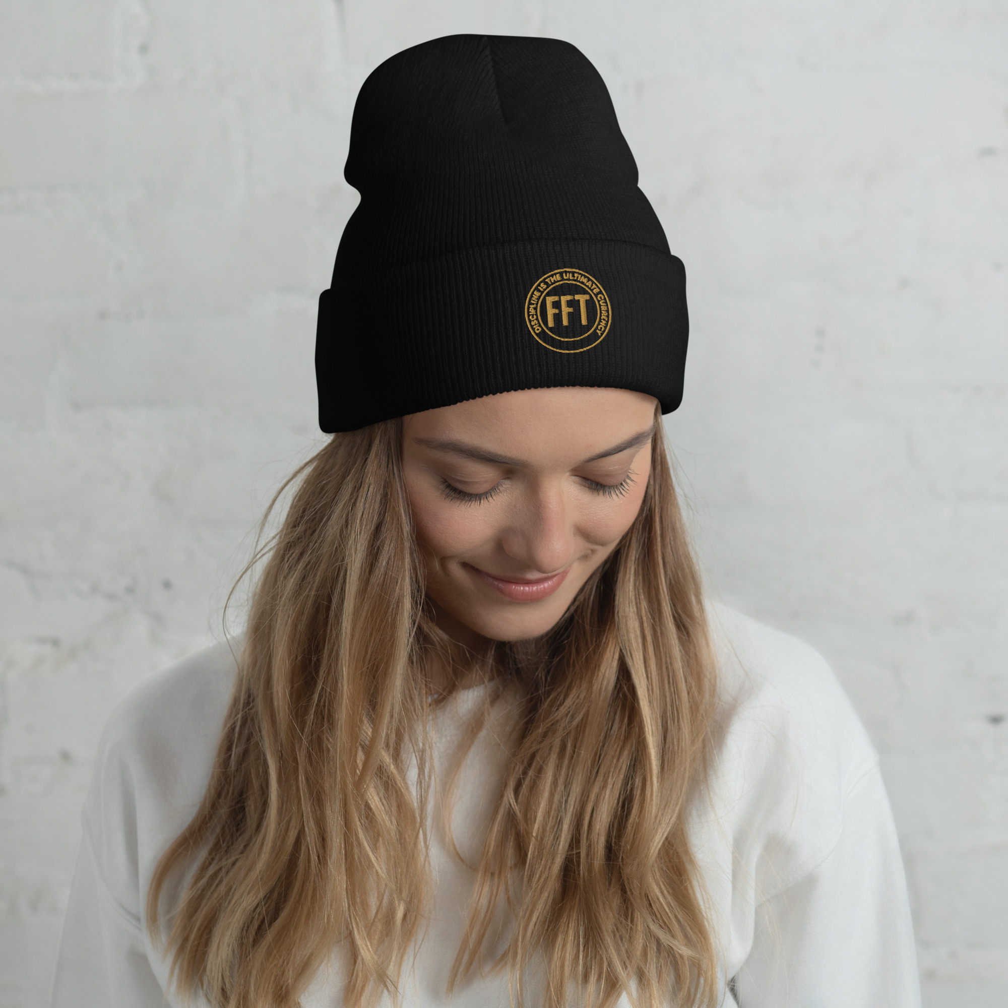 "Discipline is the Ultimate Currency" – Cuffed Beanie - Image 3