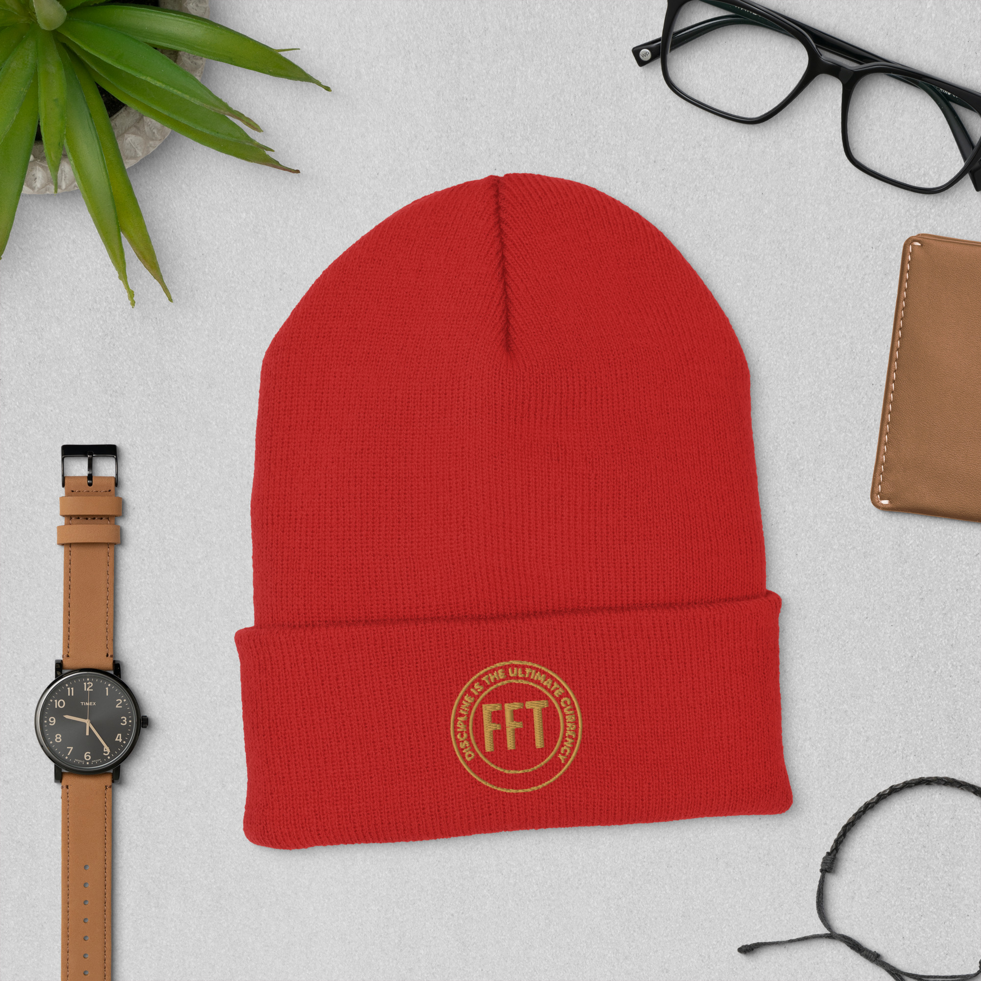 "Discipline is the Ultimate Currency" – Cuffed Beanie - Image 8