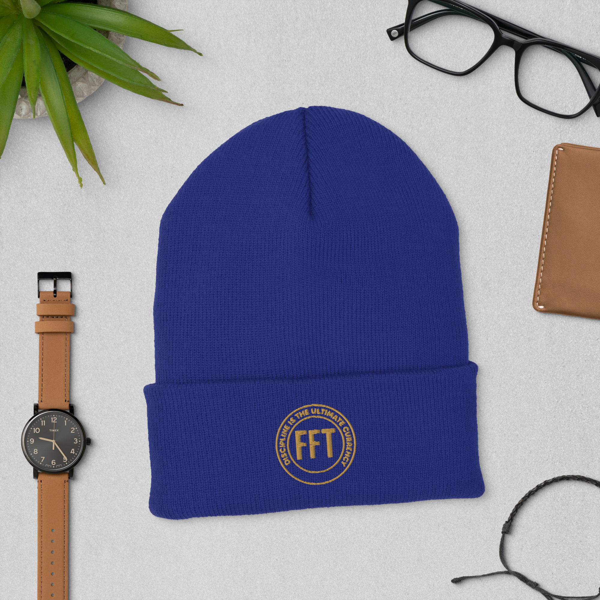 "Discipline is the Ultimate Currency" – Cuffed Beanie - Image 7