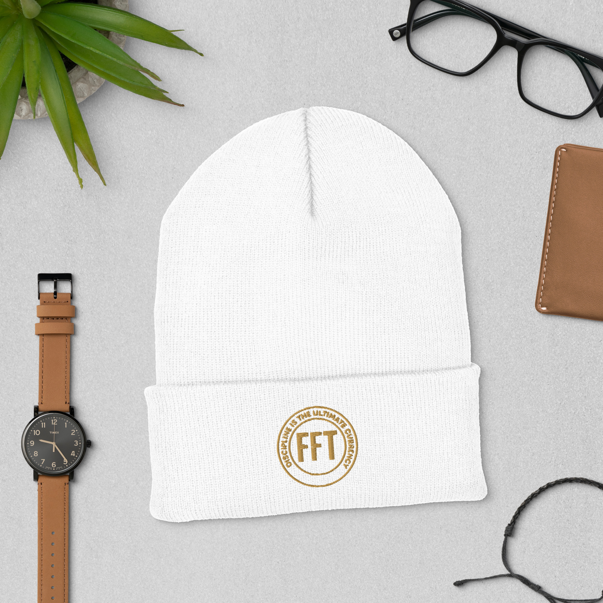 "Discipline is the Ultimate Currency" – Cuffed Beanie - Image 14