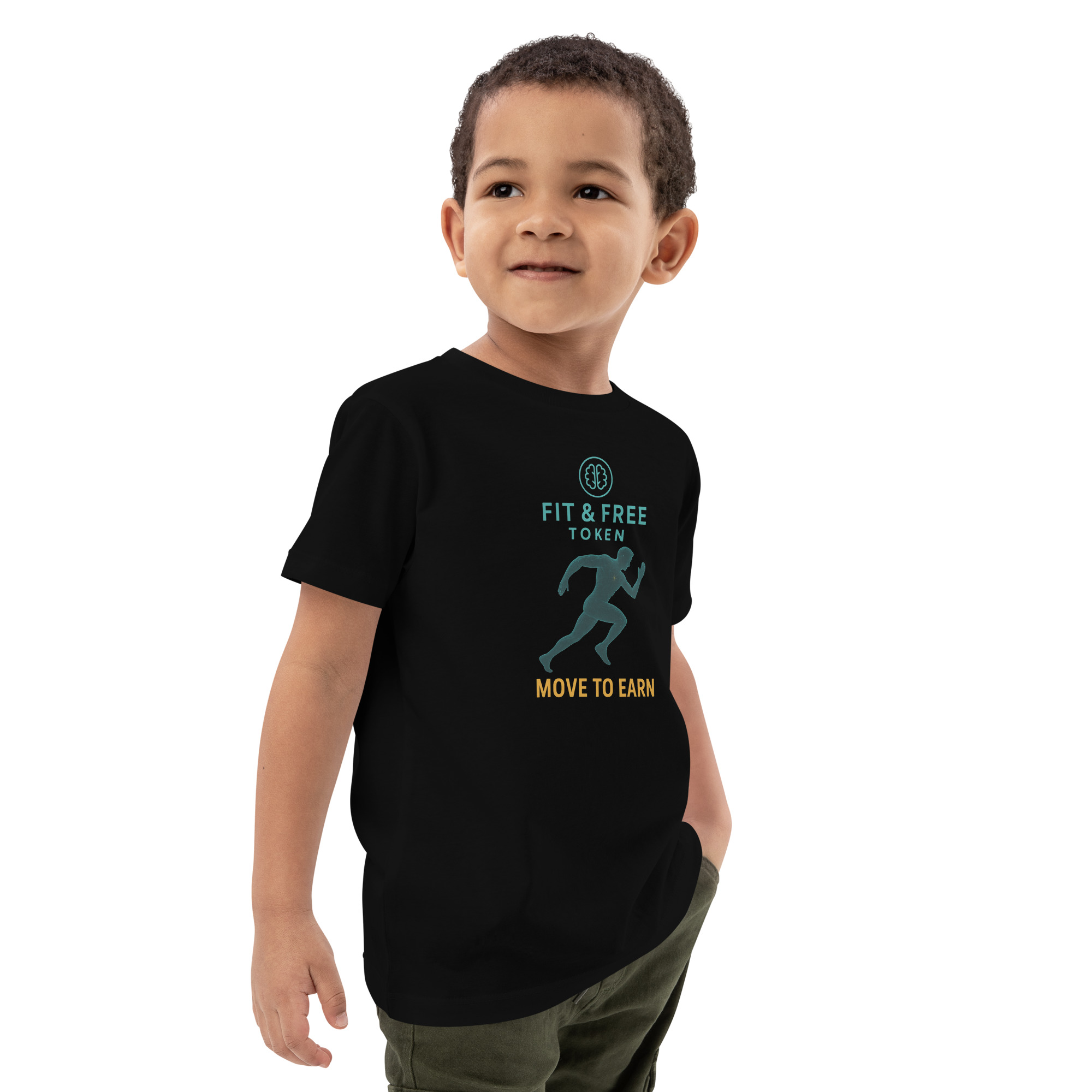 Fit & Free Runner – Organic Cotton Kids T-Shirt - Image 2