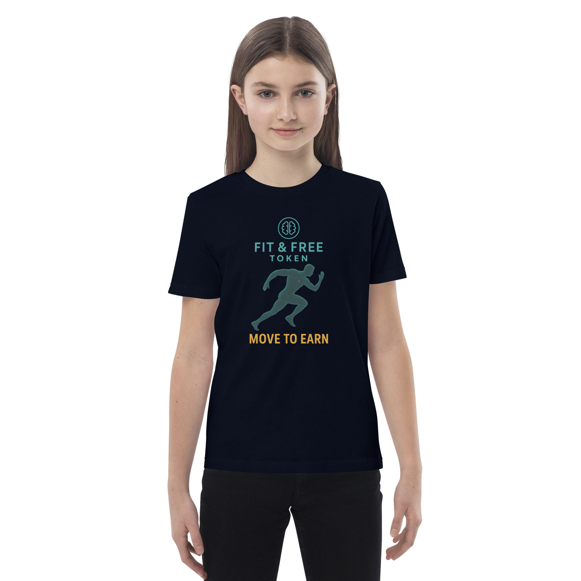 Fit & Free Runner – Organic Cotton Kids T-Shirt - Image 6