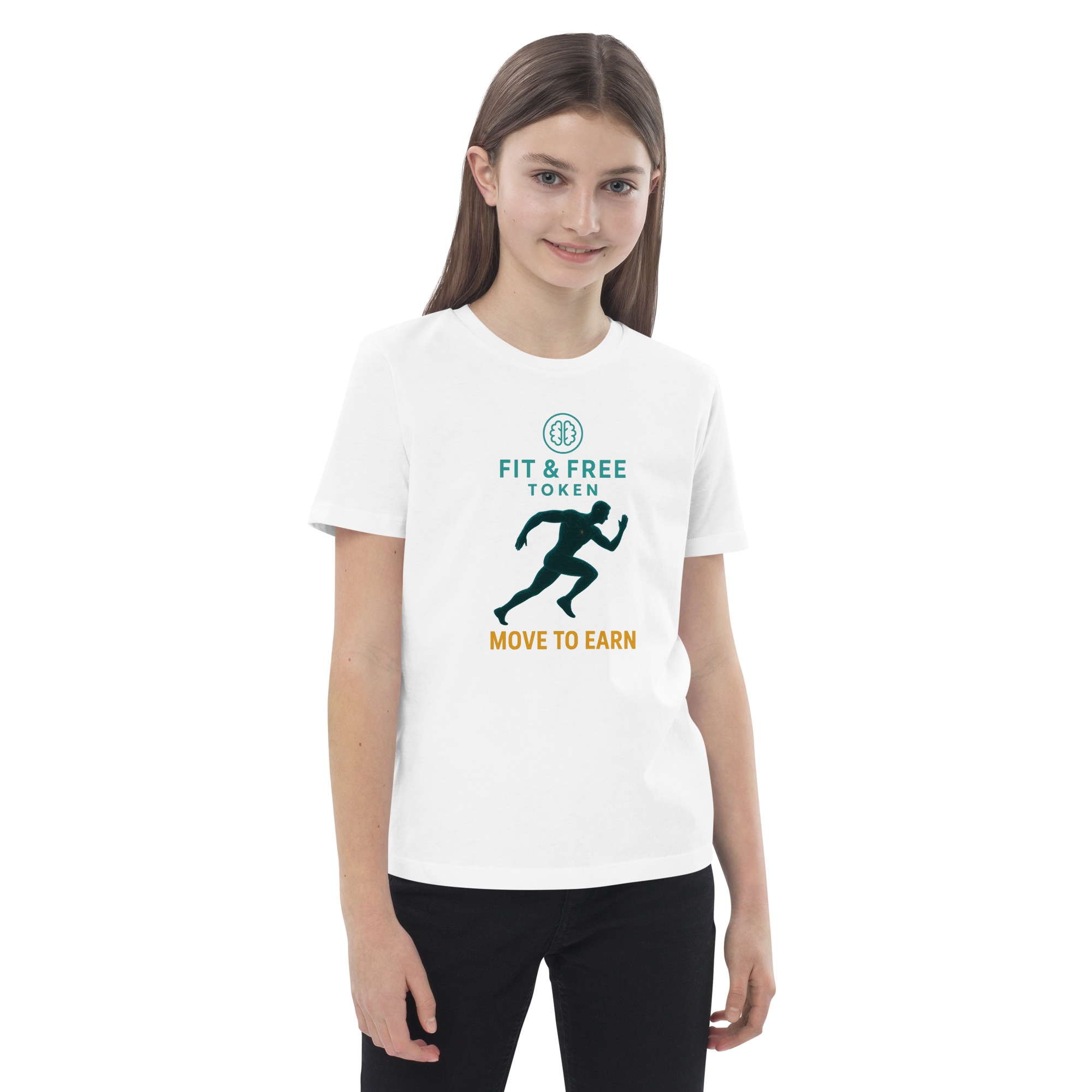 Fit & Free Runner – Organic Cotton Kids T-Shirt - Image 11