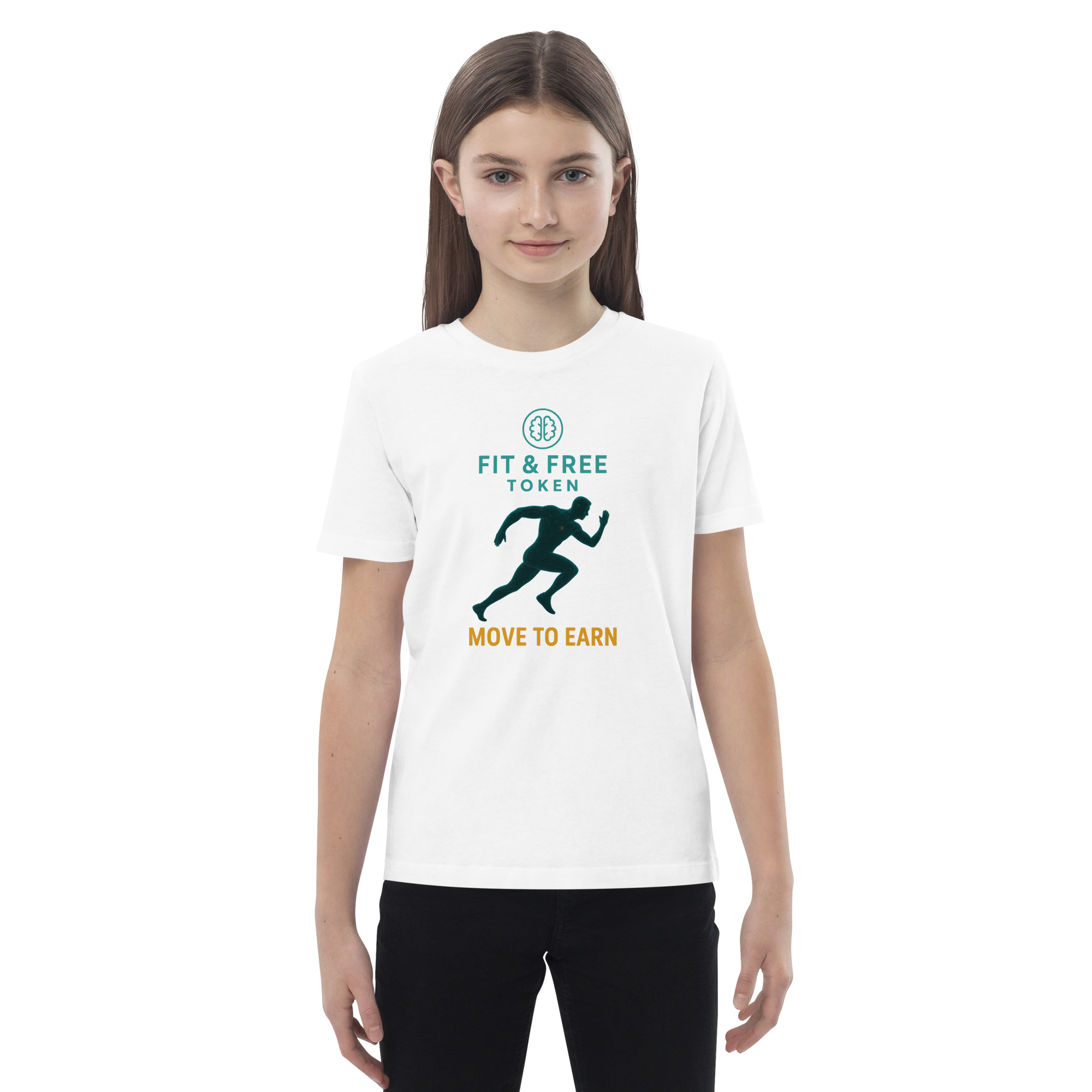 Fit & Free Runner – Organic Cotton Kids T-Shirt - Image 10
